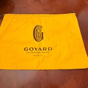 Goyard Bright Yellow Drawstring Dust Bag with Logo Print
